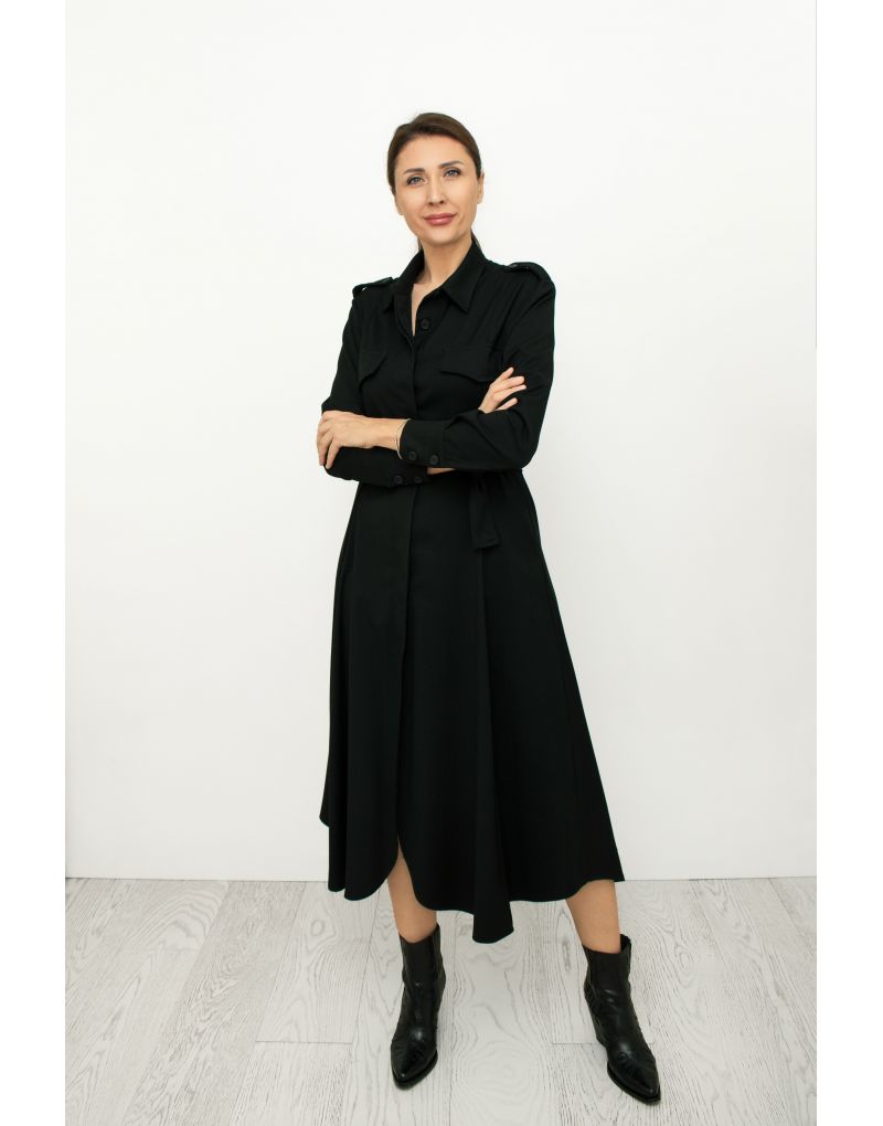 Maxikleid in Schwarz