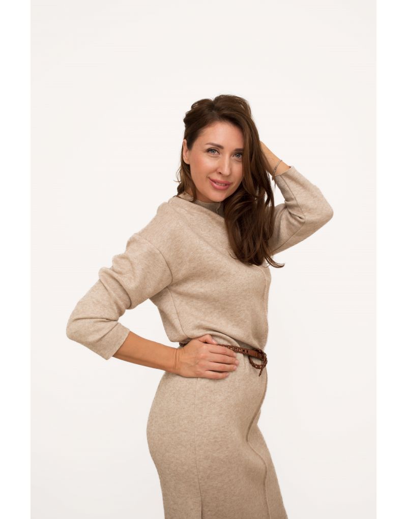 Midi Strickkleid