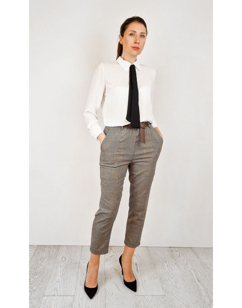 Hahnentritt HosenÂ mit GÃ¼rtel